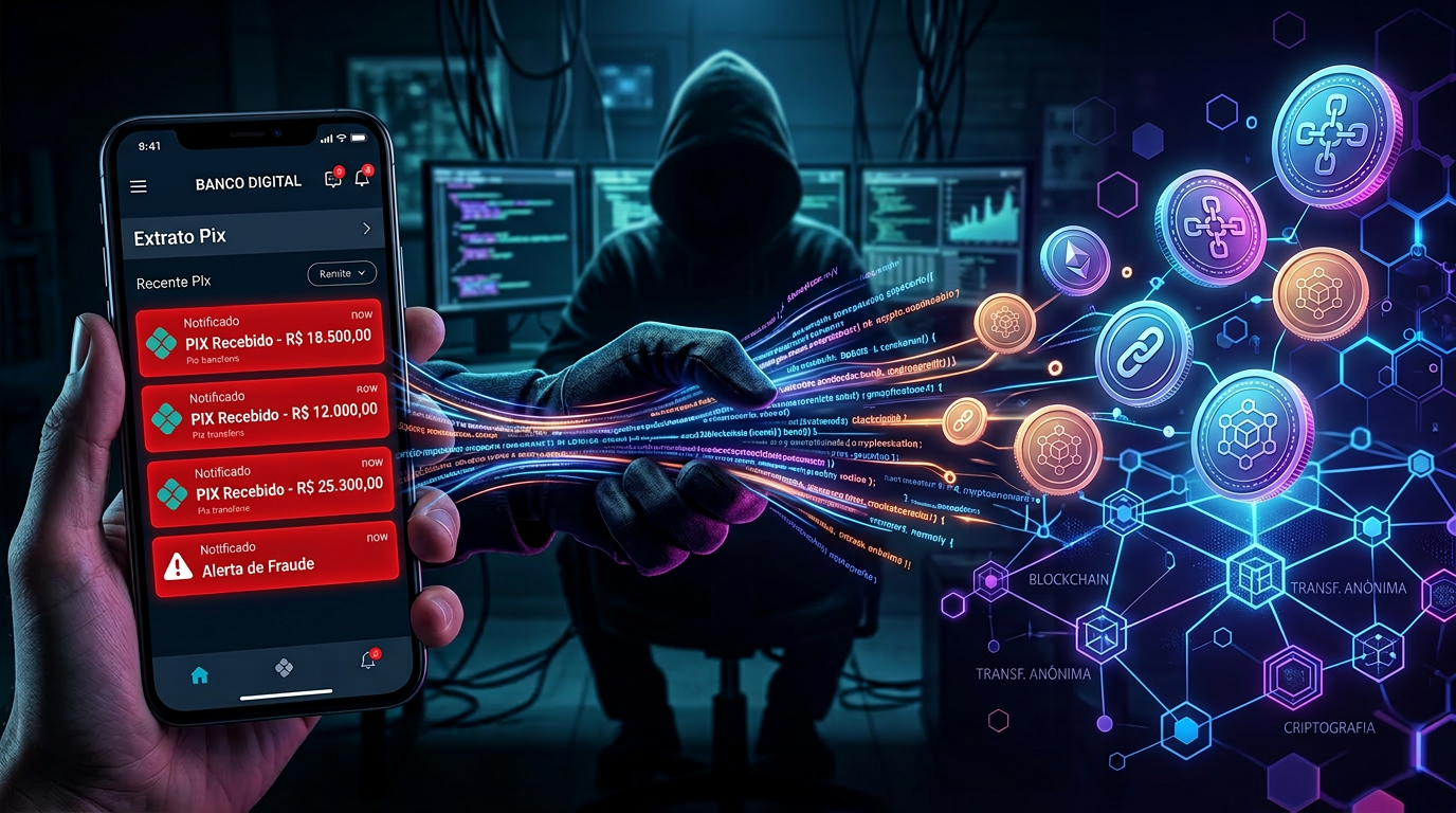 Pix roubado em criptomoedas quase impossíveis de recuperar 